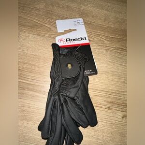 Roecki-Grip Unisex Gloves 7 1/2 Black